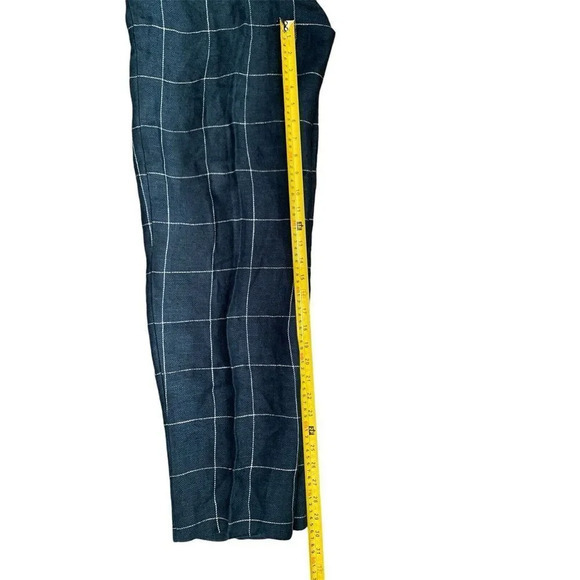 Mikabe Linen Blend Plaid‎ Pants Size 8 - Picture 6 of 6